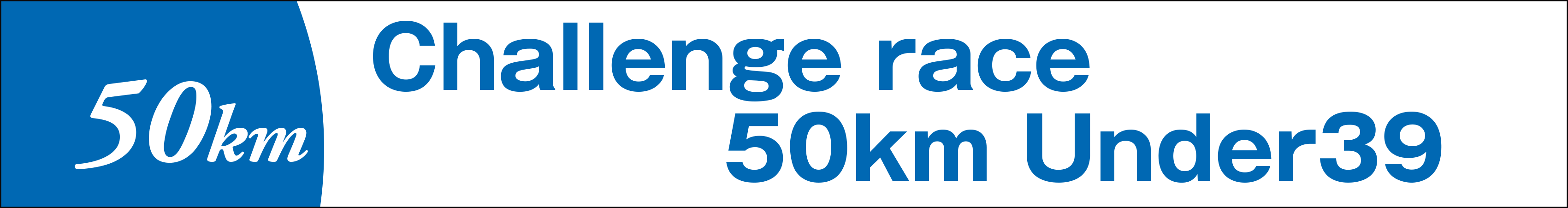 Challenge Race 50km under 39